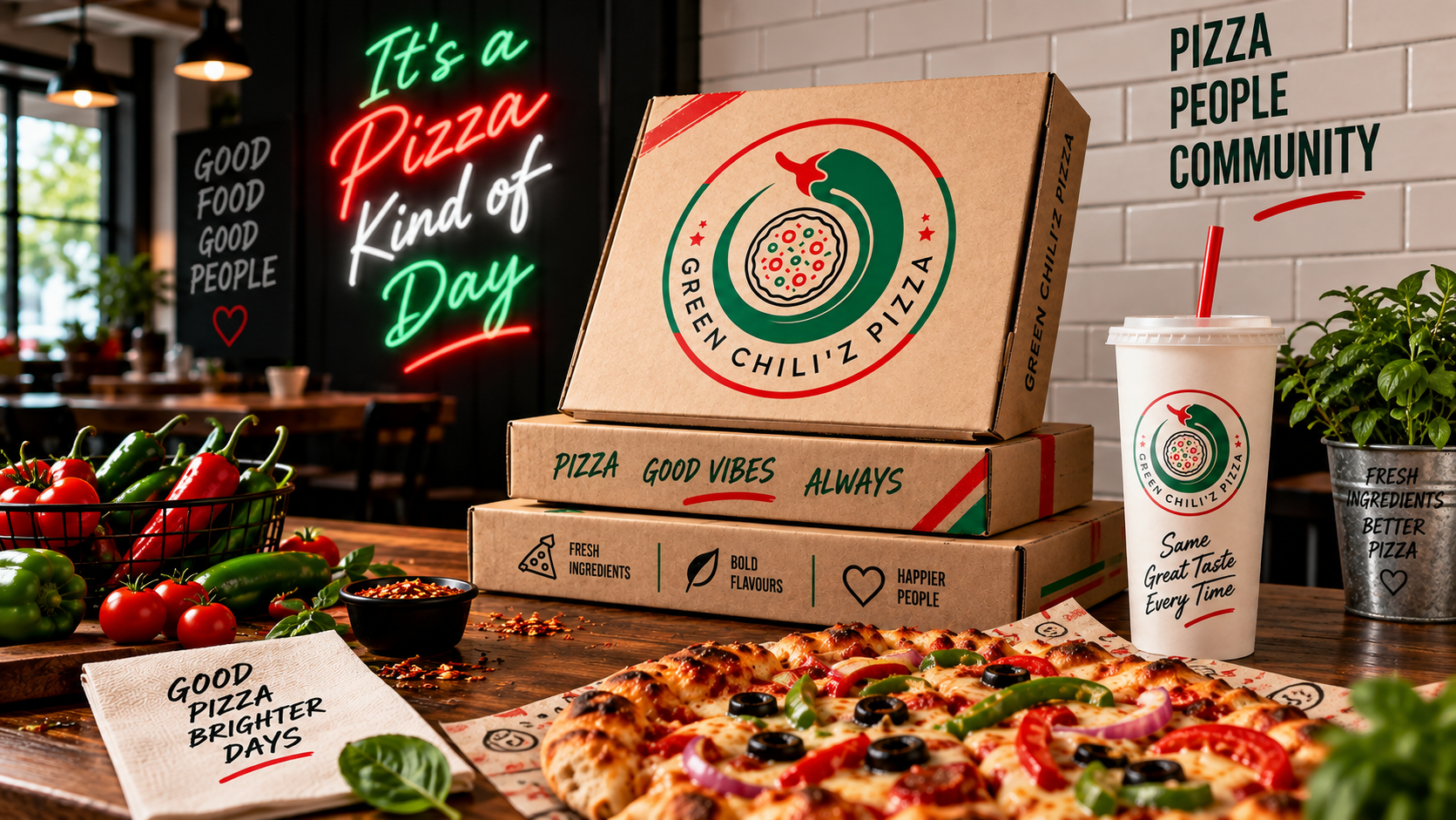 Green Chili'z Pizza
